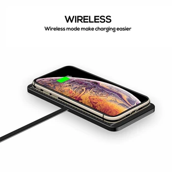 

QI Universal Wireless Car Charger for iphone X 8 7 Plus Charging Dock Pad Samsung S9 S8 Plus Fast Charger Dashboard Holder Stand