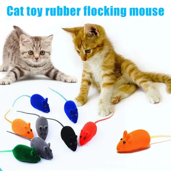 

Cat Squeaky Mouse Toy Dog Cat Playing Toy Squeak Noise Toy False Rat Mice B88