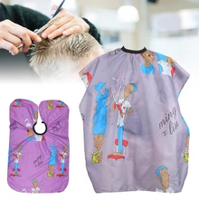 

1pcs Hairdresser Apron Hair Cutting Dye Cape Children Hairdressing Apron Home Barber Shop Cartoon Pattern Hairdressing Tools