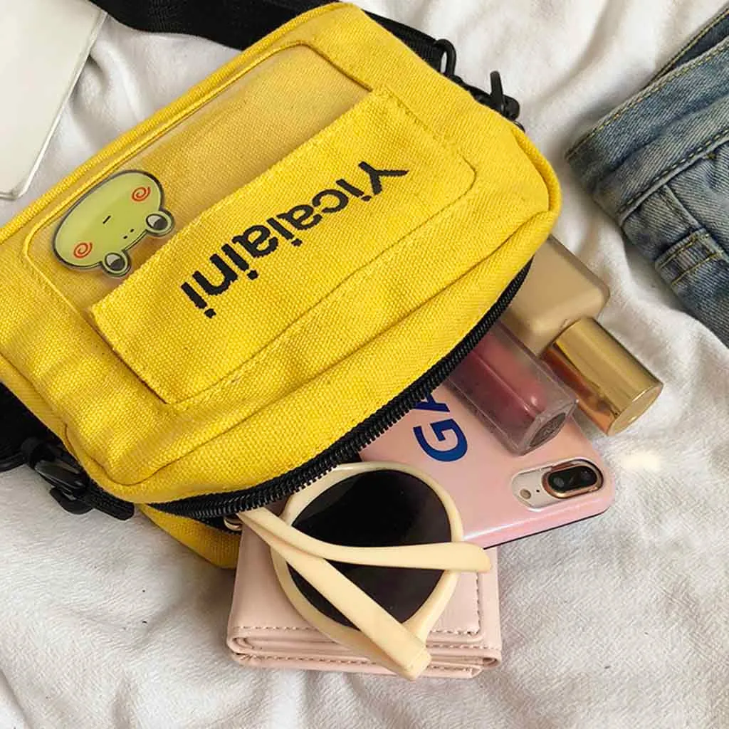 Women Handbag New Canvas Bag Student Shoulder Small Messenger Shoulder Bag Phone Wallet Bandolera Bolsa Feminina#25