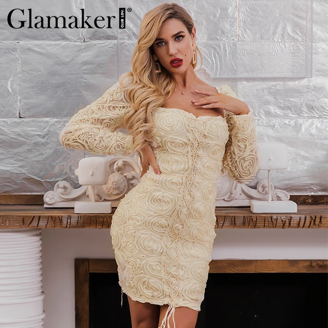 pale yellow bodycon dress