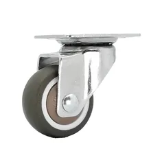 1.5-Inch Mute Furniture Pulley Crib Universal Directional Tablet Bearing Wheels Wearable Wheel Rubber Wheel Truckle