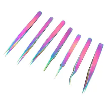 

Makeup Stainless Steel Dazzling Eyelashes Tweezers Clip Precision Repair Tool