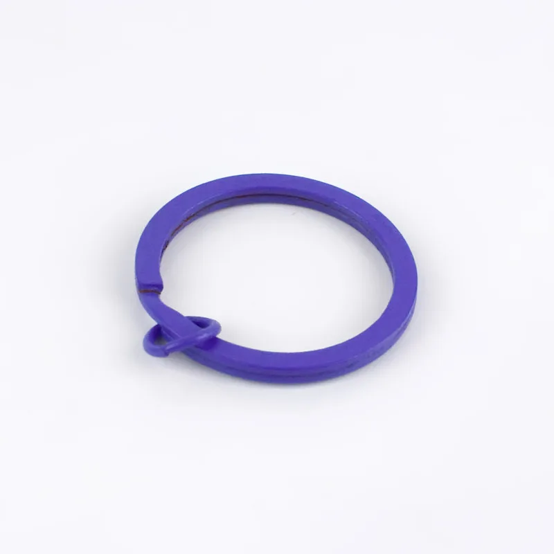 Meetee 30/50pcs 25mm Round Metal Keyring Alloy Keychain O Ring Hang Buckles Plated Split Circle Jewelry DIY Accessories ZK5167 - Цвет: 6