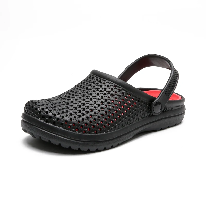 

2019 New Mens Beach Shoes Outdoor Slippers Breathable Sandals Men Antiskid Slides Couples Flip Clogs Slip-on Croc Zapatillas