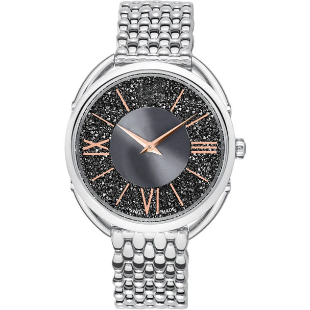 

High Quality 1: 1swa Jewels Logotype Steel Mail Clock Quartz Clock Lady Simple Mantixing Frete Package Attacked Manufacturers