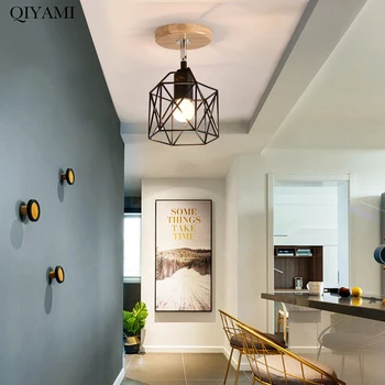 

Creative Cage Led Chandelier Lights For Bedroom Corridor Loft Nordic Home Deco Lighting Lamps E27 Luminaire Fixture Lustres