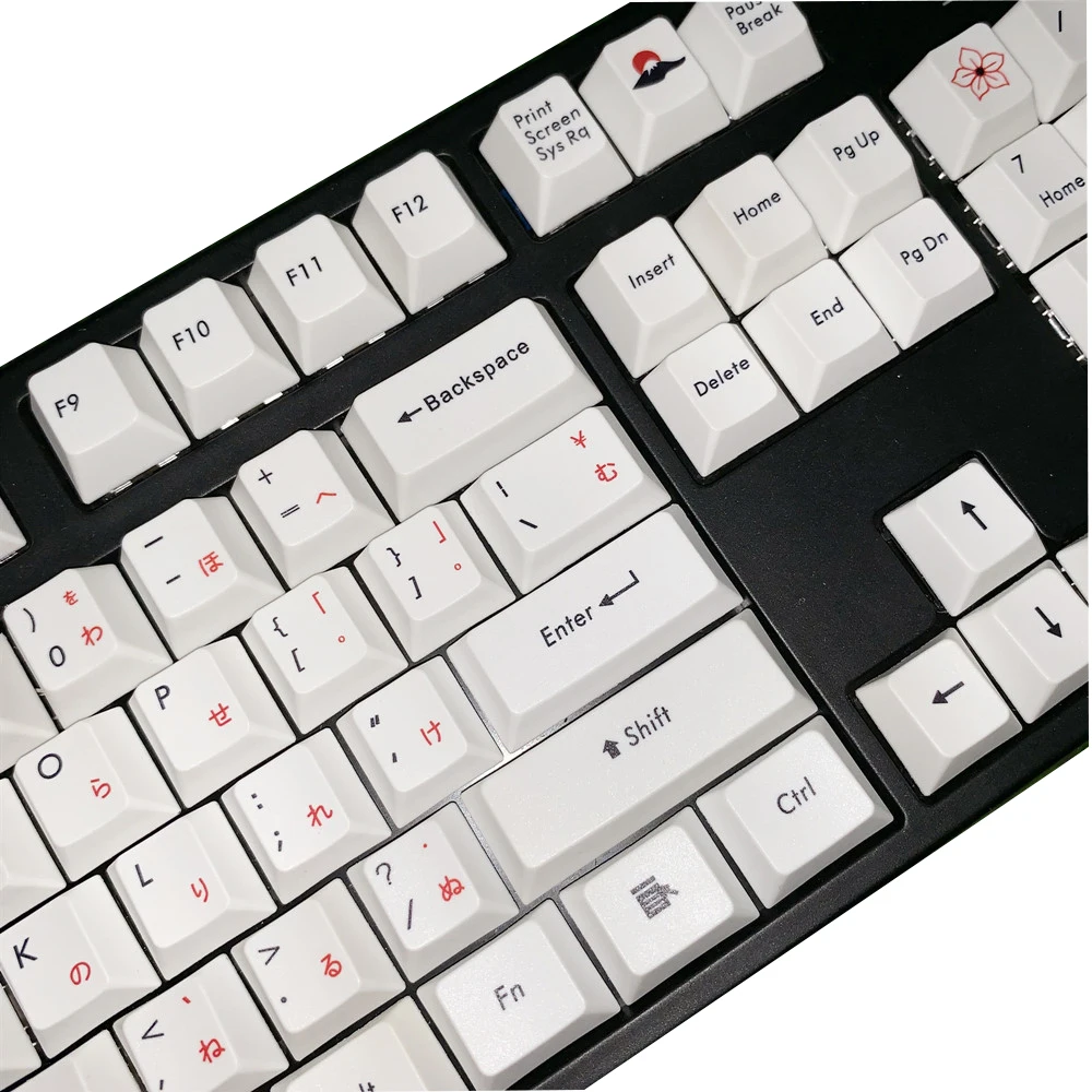  Japanese keycaps Original Height 108 Keys PBT Keycaps Mechanical Keyboard For Cherry MX Keycaps And