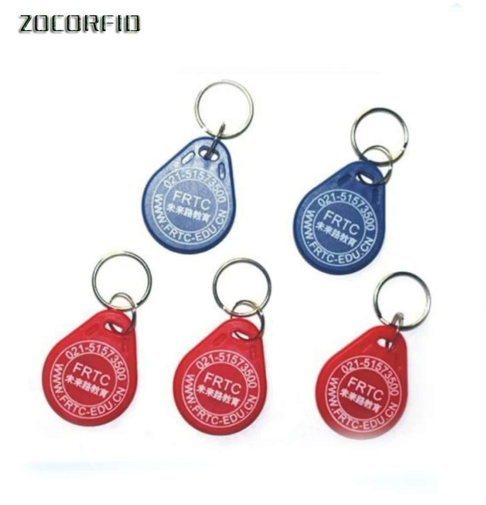100 шт. печать логотипа 3 #125 кГц TK4100 RFID keyfob теги/электронных меток/TK4100 карты