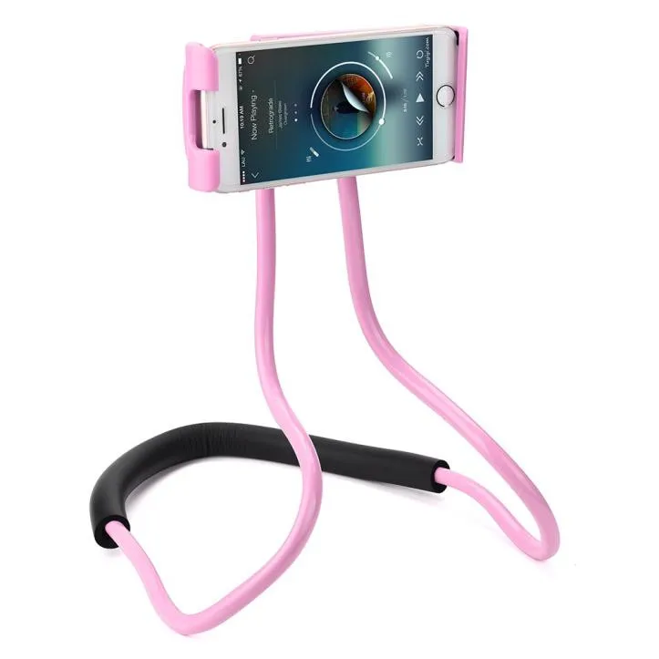 Universal Lazy Hanging Neck Phone Stand Mount Necklace Support Bracket Holder Bendable Bracket Holder For Phone Porte Telephone