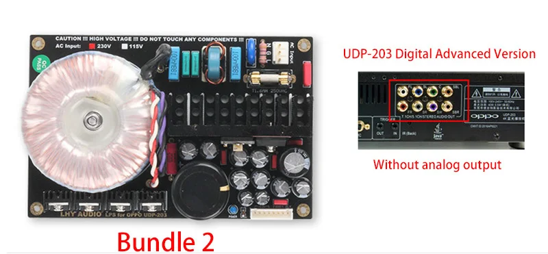 Обновление встроенной линейной платы питания Hi-end Встроенная линейная плата питания для OPPO UDP 203 205 Blu-Ray плеер - Цвет: Bundle 2