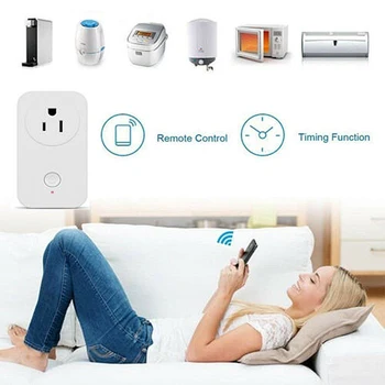 

SmartThings ZigBee 3.0 Smart Socket WiFi APP Wireless Control wall Switches Timer Pulg 2500W work with Amazon Echo Plus gateway