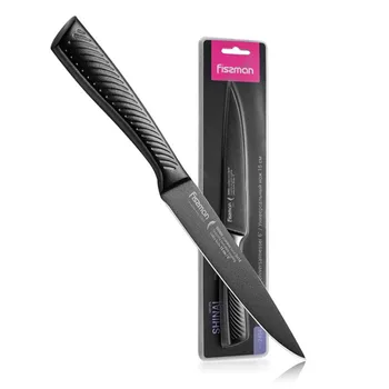 

Fissman 6" Kitchen Utility Knives Stainless Steel 3cr14 HRC52 Fruit Paring Slicer Non-stick Coating Chef Utility Knife