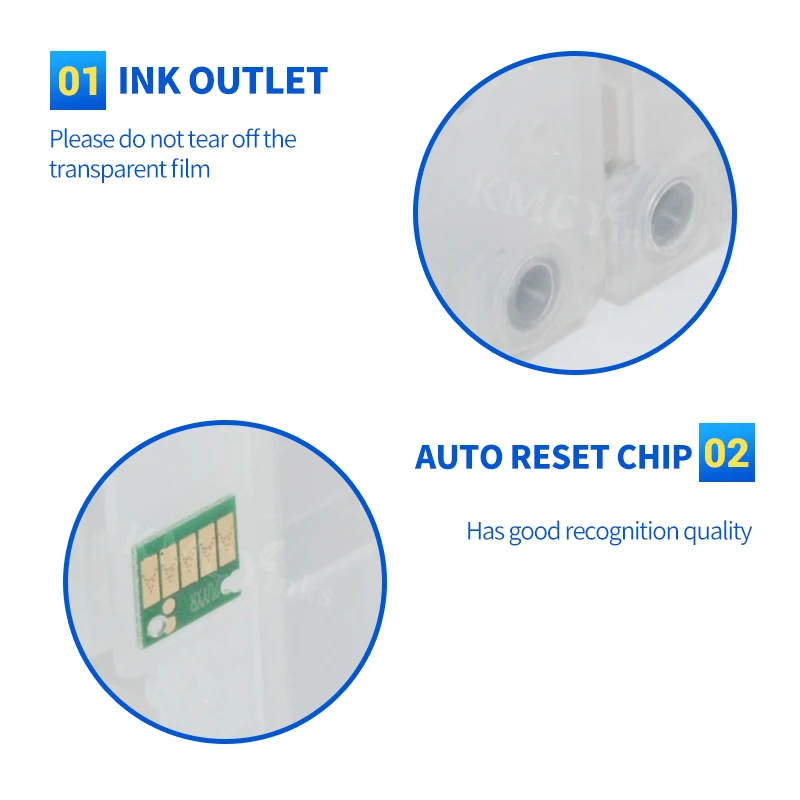 Kmcyinks-cartuchos de Tinta Recarregáveis para Canon Recarga Tinta Corante Compatível com Maxify Mb5150 Mb5450 Ib4150 Pgi2500 Pgi2500 400ml - Imagem 2