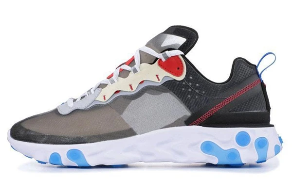 React Element 87 Undercover, мужские кроссовки для женщин, дизайнерские спортивные мужские кроссовки, Легкая Вуаль, Королевский оттенок, 5 - Цвет: 9