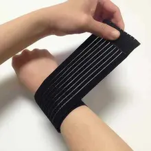 1 шт., эластичная спортивная повязка, браслет для рук, для спортзала, поддержка запястья, бандаж, обертывание, теннис, хлопок, Weat band, фитнес, Powerlifting