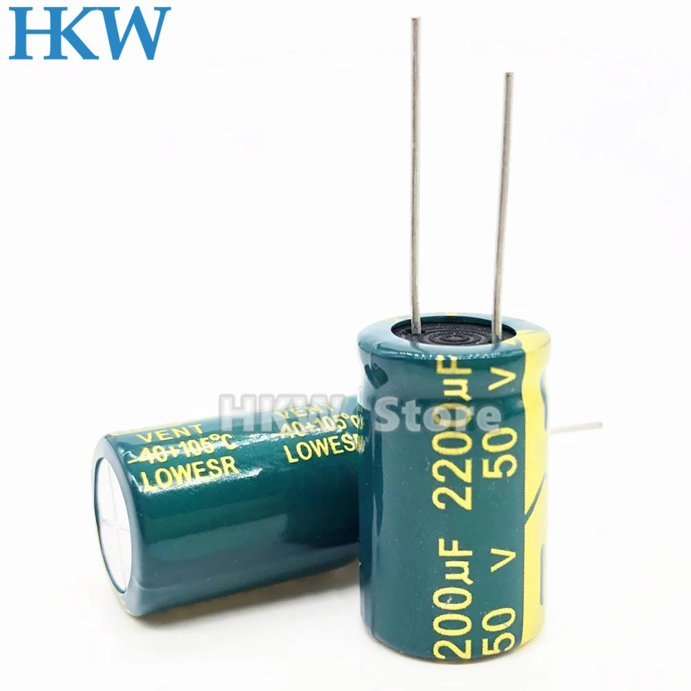 2-50pcs Aluminum Electrolytic Capacitor 6.3V 10V 16V 25V 63V 100V 400V High Frequency Low ESR 47UF 330UF 470UF 1000UF 2200UF 20%