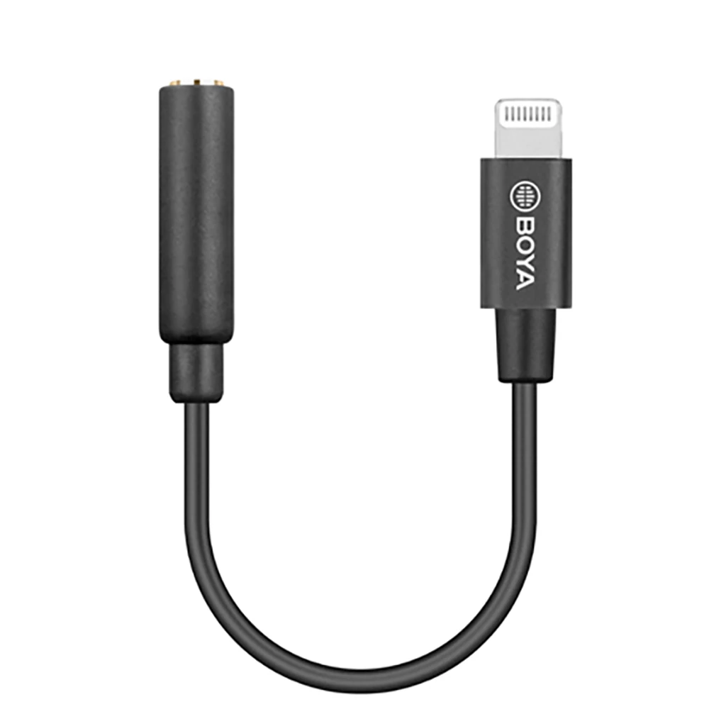 BOYA телефон микрофонный аудио адаптер кабель TRRS TRS для освещения тип-c для iPhone huawei samsung Xiaomi смартфон Vlog видео микрофон