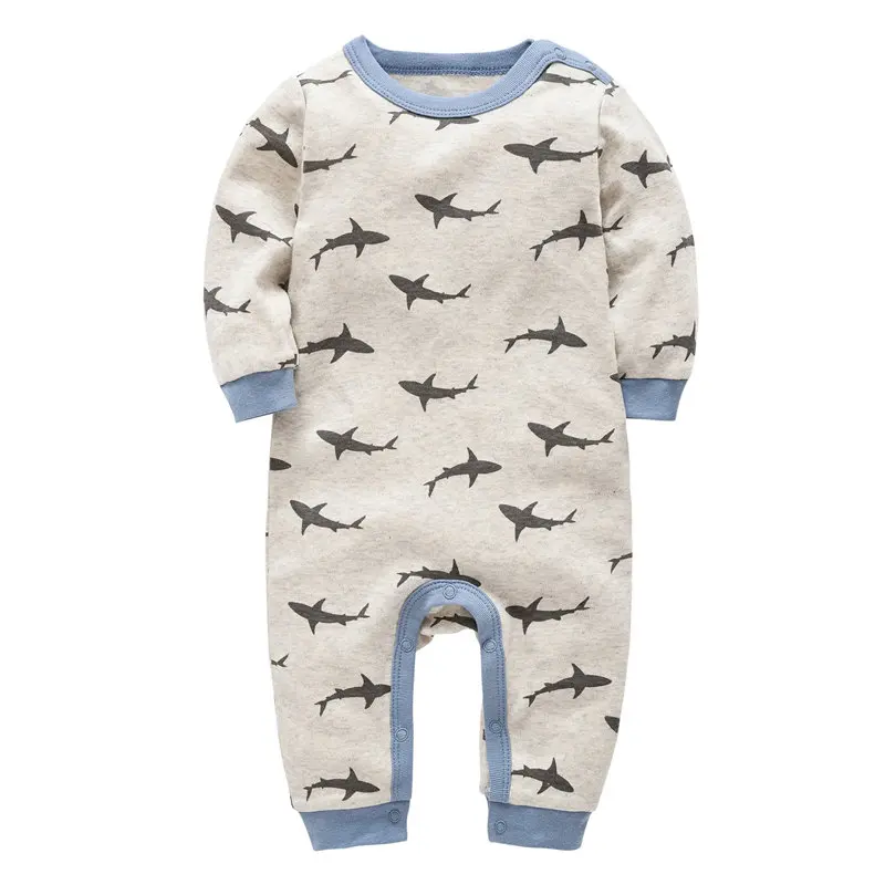 Модные детские пижамы для маленьких девочек одежда унисекс для маленьких мальчиков детские комбинезоны из хлопка для новорожденных
