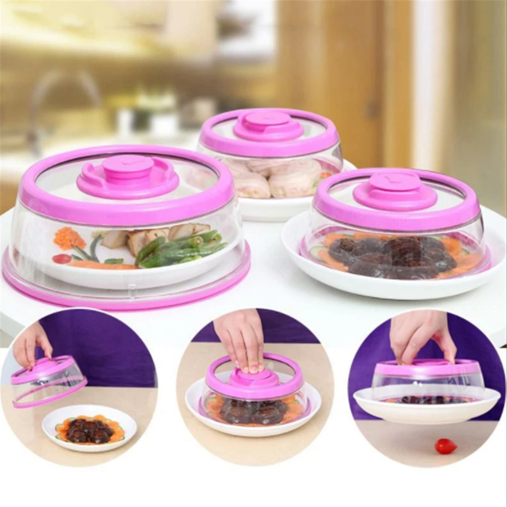 Универсальная Вакуумная Крышка для сохранения свежести пищевых продуктов с вакуумной крышкой для сохранения свежести