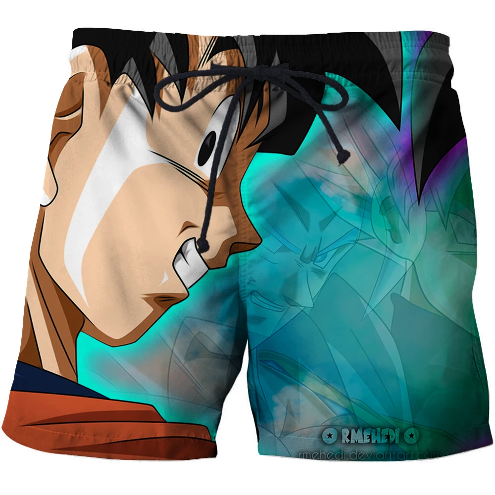 Fashion Anime 3D Print Shorts Men dragon ball pants Goku Casual Loose Board Shorts Summer Beach Breathable Beach shorts s-6xl - Цвет: ATK1261