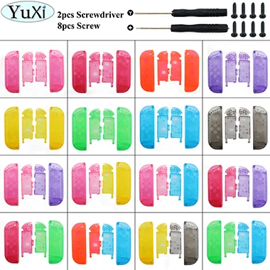 YuXi корпус, чехол для kingd переключатель, контроллер NS Joy-Con, прозрачный разноцветный сменный защитный чехол s