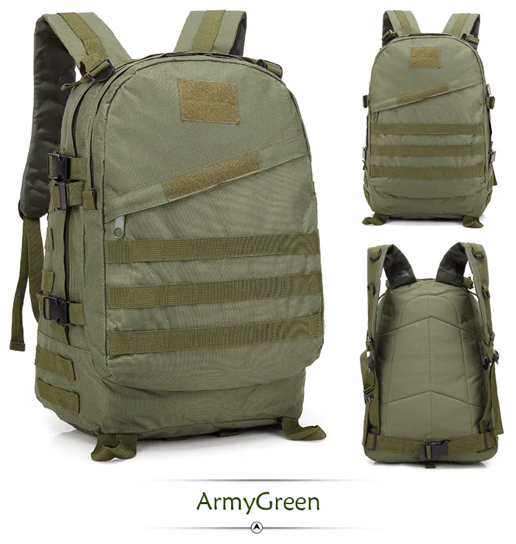 ArmyGreen 40L тактический армейский мужской военный рюкзак Водонепроницаемый D Водонепроницаемый Открытый спортивный походный Кемпинг Охота 3D атака рюкзак - Цвет: ArmyGreen