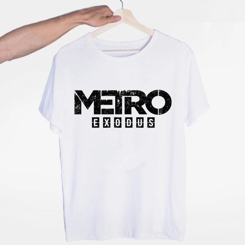 Новейшая футболка Metro футболка Exodus Мужская мода Harajuku игровая футболка Женская Повседневная Metro футболка Exodus