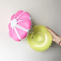 24 стиля мини надувная форма воды плавательный бассейн напиток чашка подставка держатель поплавок игрушки подставки для воды напитков пивная бутылка - Цвет: Pink umbrella
