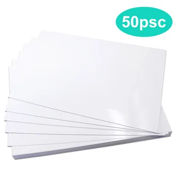 

50 Sheets A4 Size 180g High Glossy Photo Papers for Menu Poster Photo Resume Magazine Cover Supporting Double-sided Printing