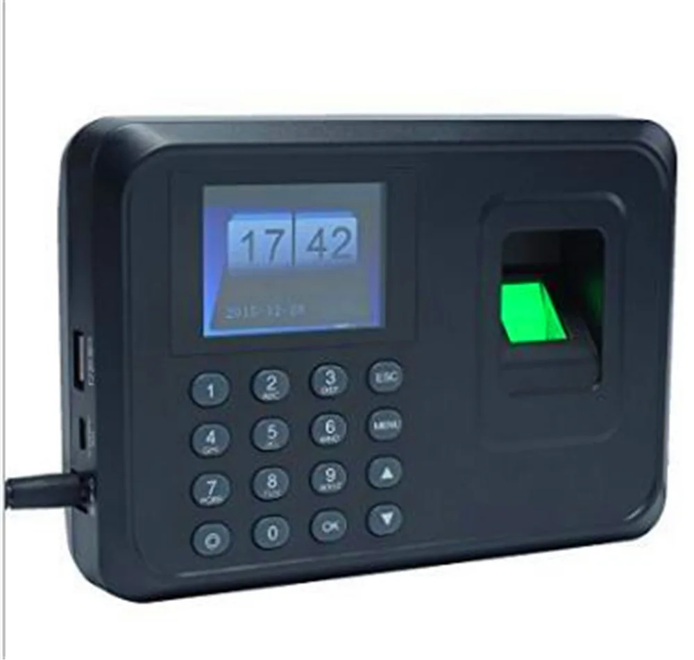 2.4Inch TFT Monitor A5 Time Attendance Machine Password Fingerprint Time Clock