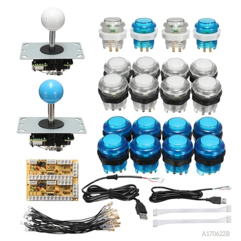 

Zero Delay Joystick Arcade DIY Kit LED Push Button+Joystick+USB Encoder+Wire Harness USB Controller For Arcade Mame Arcade Game