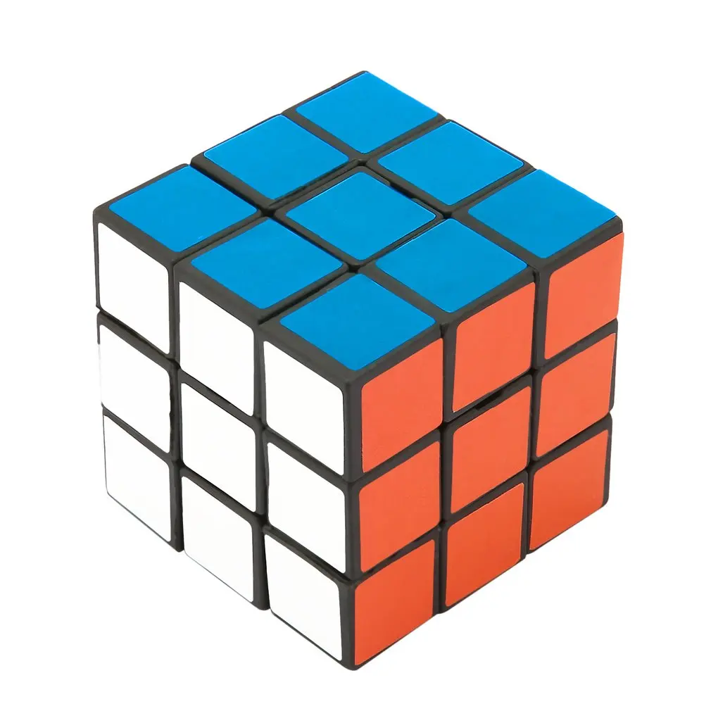 

Hot 53mm Classic Magic Cube 3x3x3 PVC Sticker Block Speed Professional Magic Cube Colorful Learning&Educational Puzzle Cube Toy