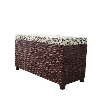 

Rattan grass replace shoe stool storage storage stool solid wood shoe cabinet with cover storage stool living room sofa stool