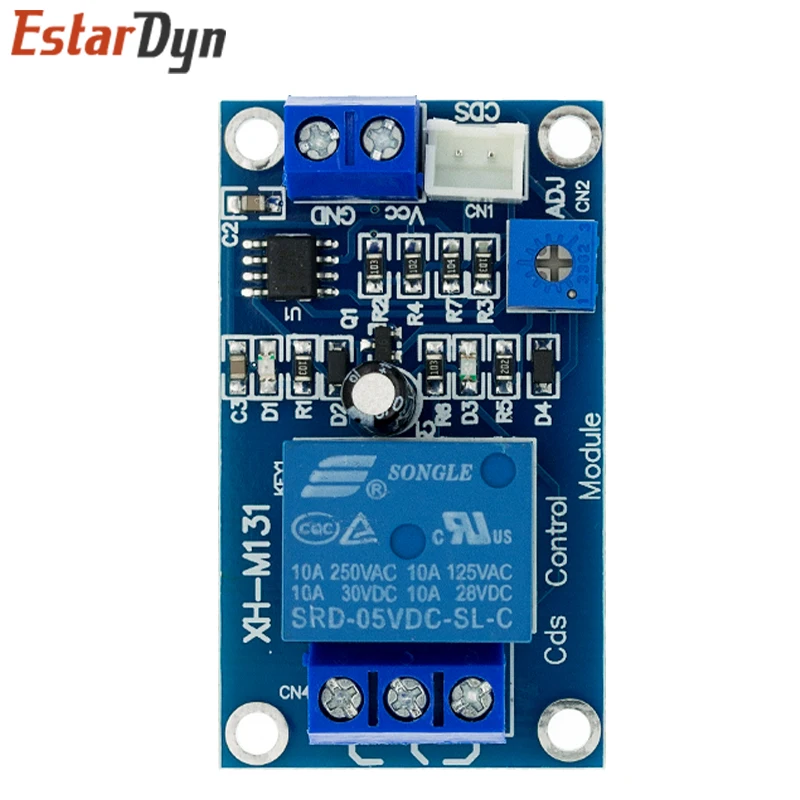 Module De Relais Photorésistif 12V DC – 5 Pièces – Commutateur Automatique Par Lumière – Réglable, Capacité 10A – Pour Automatisation éclairage