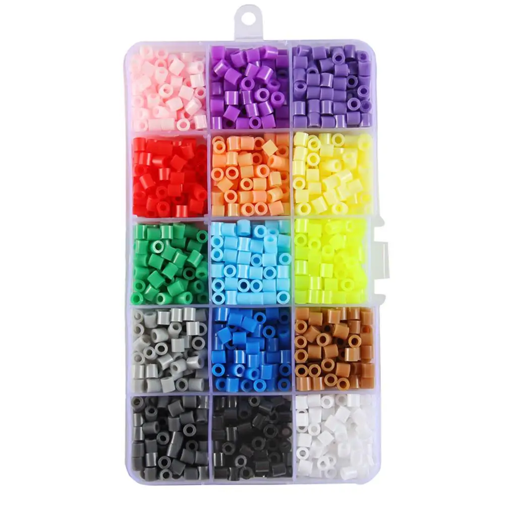 5mm15 color pure Kuulee головоломки бусины Дети DIY предохранитель бусины наборы Красочные головоломки игрушки как Подарки Высокое качество Детские интересные игрушки - Цвет: 5mm15 color pure