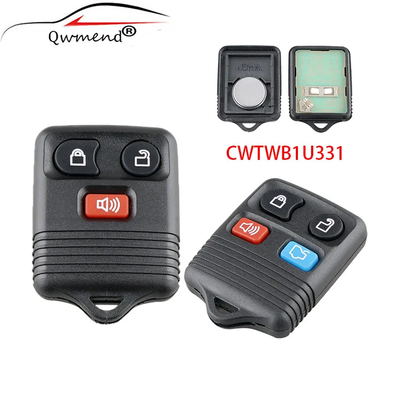 3/4 Buttons 315Mhz Remote Car Key for Ford Escape Expedition Explorer 2001-2007 Keyless Entry Remote Control CWTWB1U331
