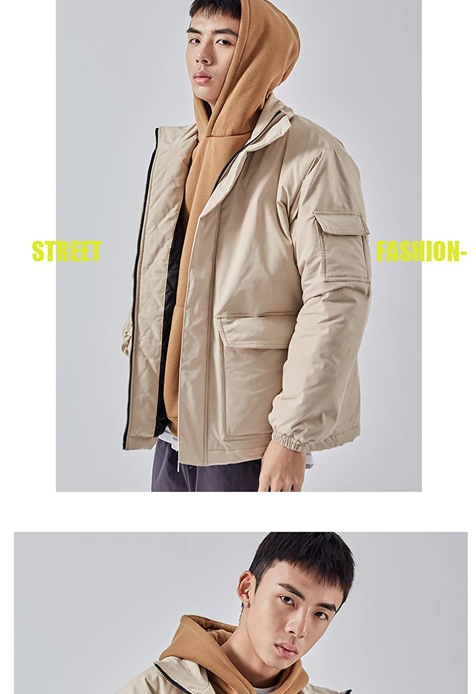 Men's Streetwear Oversize Parkas Men Thicken Warm Winter Jackets Coat Male Windbreaker Parka Winter Loose Men\'s Jacket