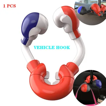 

Cute Boxing Cartoon Holder Hidden Creative Car Interior Decoration Vehicle Rear Seat Hook Portable Hanger of Car Accessories