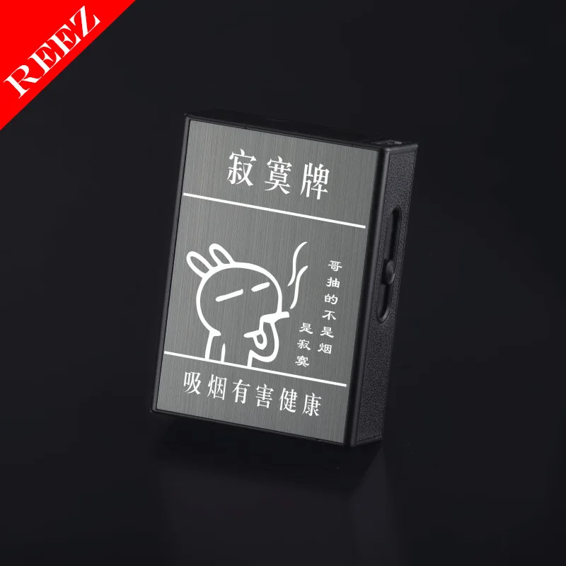 Ciagrette держатель ящик со съемным электронная USB Зажигалка Беспламенное ветрозащитное табака портсигар, зажигалка