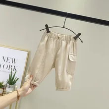 BOY'S Pants Summer Thin Section Small CHILDREN'S Fifth Pants 2-6-Year-Old Young CHILDREN'S Summer Wear Loose Casual Pants F