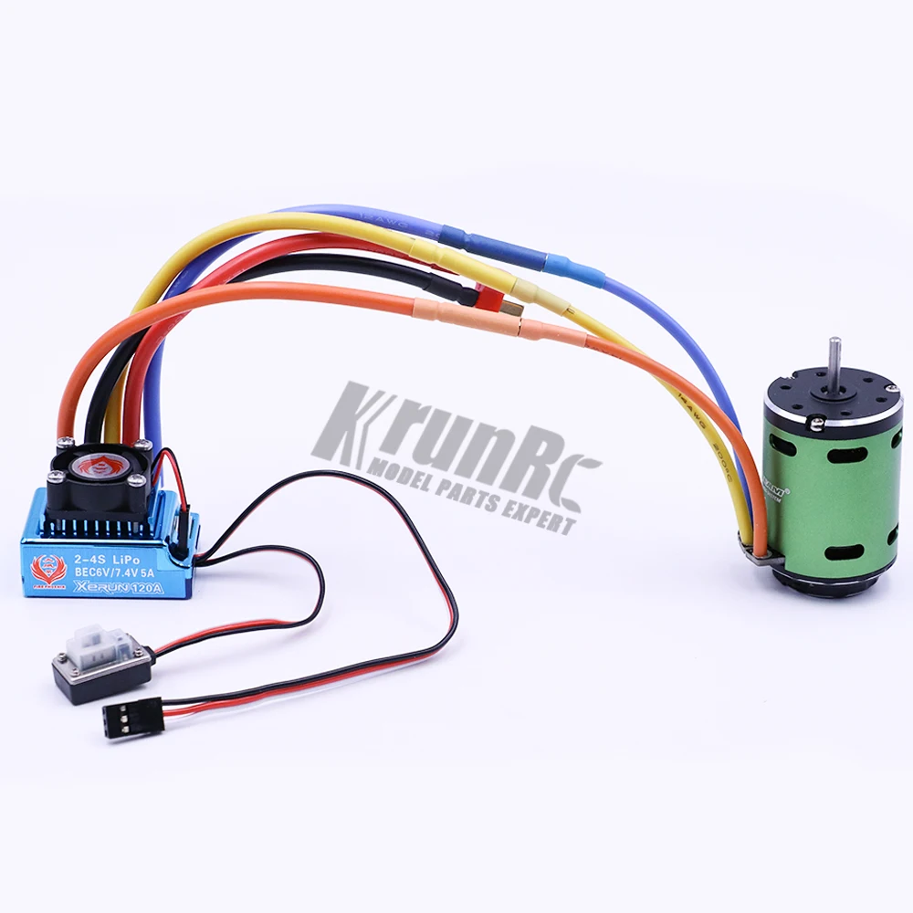 Fire Phoenix RC 10.5T17.5T 2P 120A сенсорный бесщеточный двигатель и ESC и светодиодный набор карт для 1/10 1/12 Buggy Touring Car