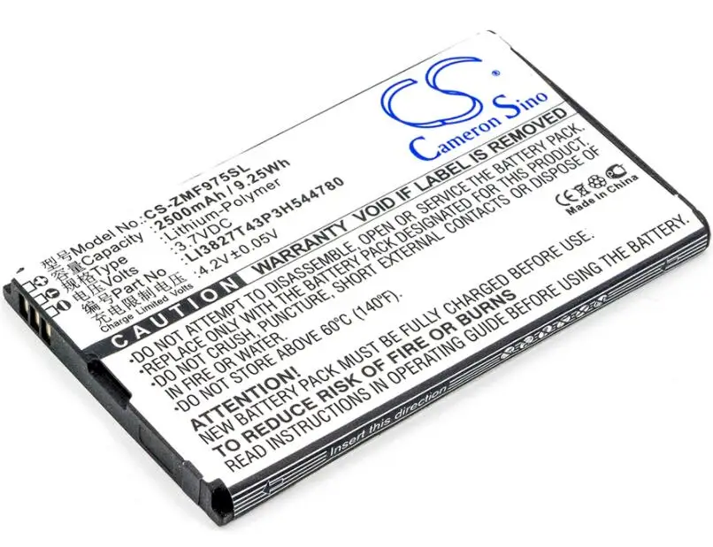 Cameron sino 2500 мА/ч, батарея для SOFTBANK Карманный Wi-Fi роутер 303ZT ZEBAU1 для zte 303ZT 305ZT 306ZT MF975 MF975S Карманный Wi-Fi роутер ZEBAU1