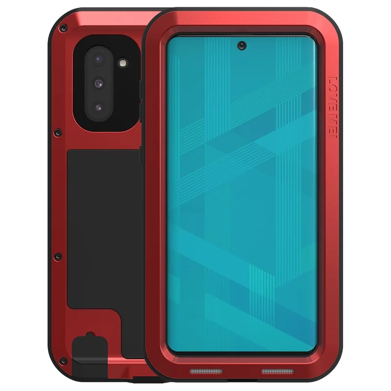 

Powerful Heavy Duty Cover For Samsung Galaxy Note 10 Plus 5G Case Aluminum Armor Case For Samsung Note10+ Shockproof Shell Funda