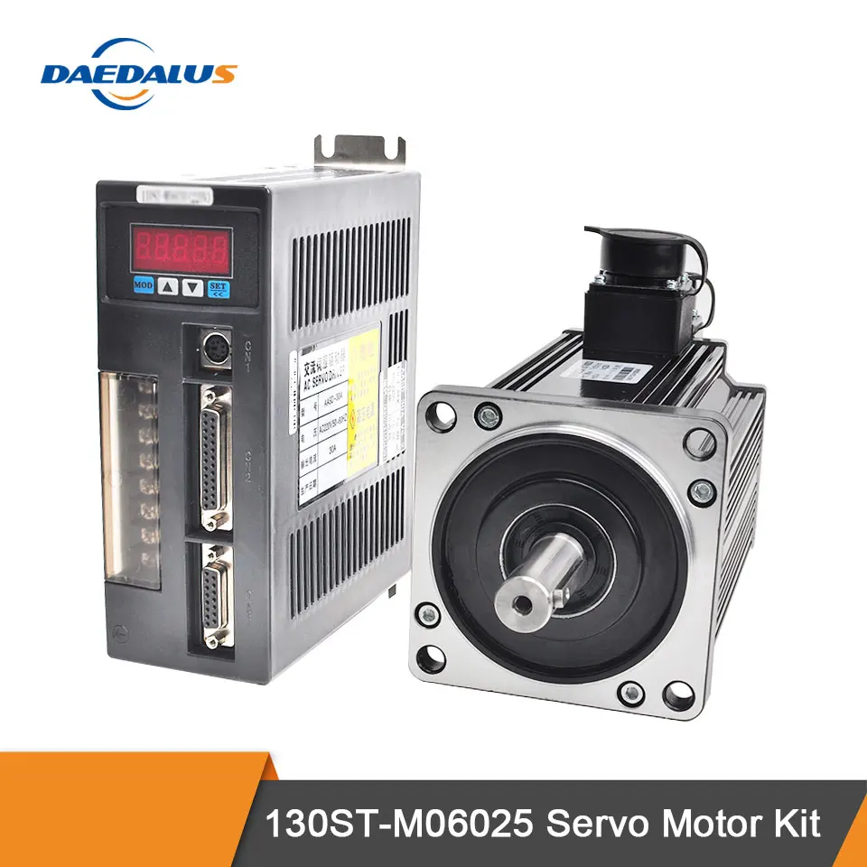 130ST M07725 2KW Servo Motor 220V AC Fase Única Unidade Servomotor Kit