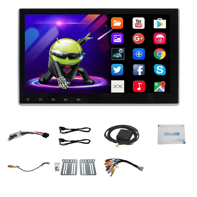 9 дюймов 2 Din Android 8,1 автомобильная универсальная навигация HD сенсорный экран Bluetooth gps навигация Мультимедиа