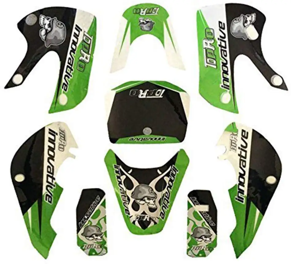 TDPRO пластиковый корпус крыло обтекатель комплект и графический стикер для Kawasaki KX 65 KX 65