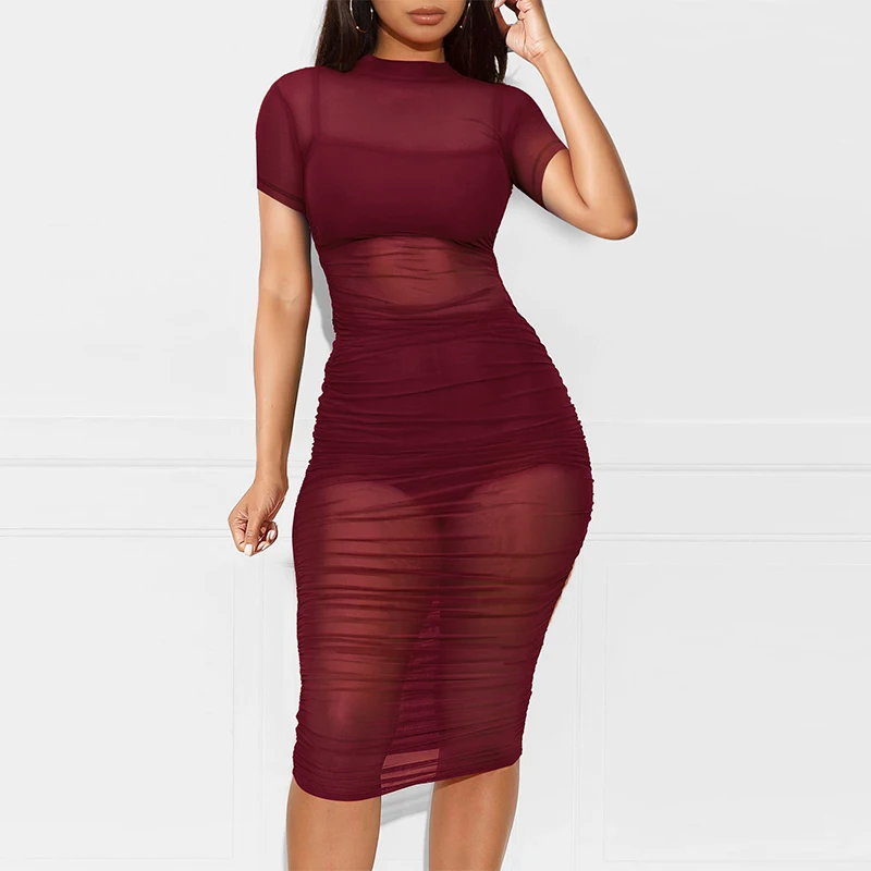 Women Summer Sets Short Sleeve Mesh See-through Dress+spaghetti Strap Slim Fit Crop Top+underpants 3 Piece Set Sexy Club Outftis summer maternity short legging high waist belly underpants clothes for pregnant women hot pregnancy shorts