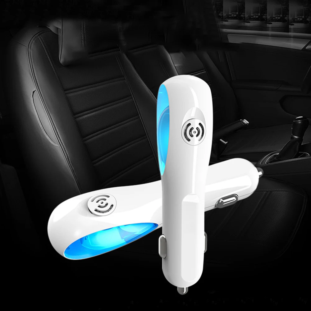 Universal Car Mini LED Ionic Air Purifier Freshener Smoke Smell Odor Removal Oxygen Bar Car Accessories Interior
