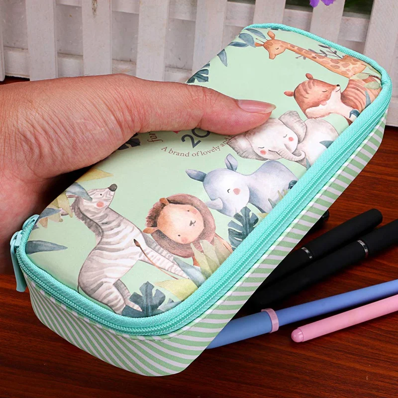 HOT-Bon208 High Capacity Pencil Case- Cute Floral Pencil Pouch Stationery Organizer Multifunction Cosmetic Makeup Bag, Perfect H
